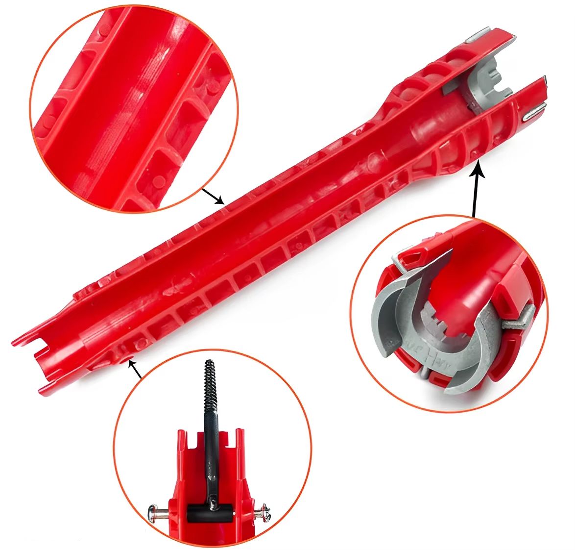 Chave Multifuncional 8 em 1 para Instalação de Pia em Aço Inoxidável