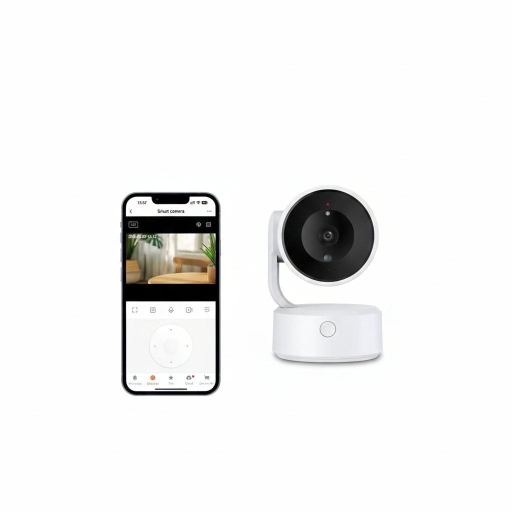 Câmera de Segurança WiFi Interna 5MP com Áudio Bidirecional e Visão Noturna