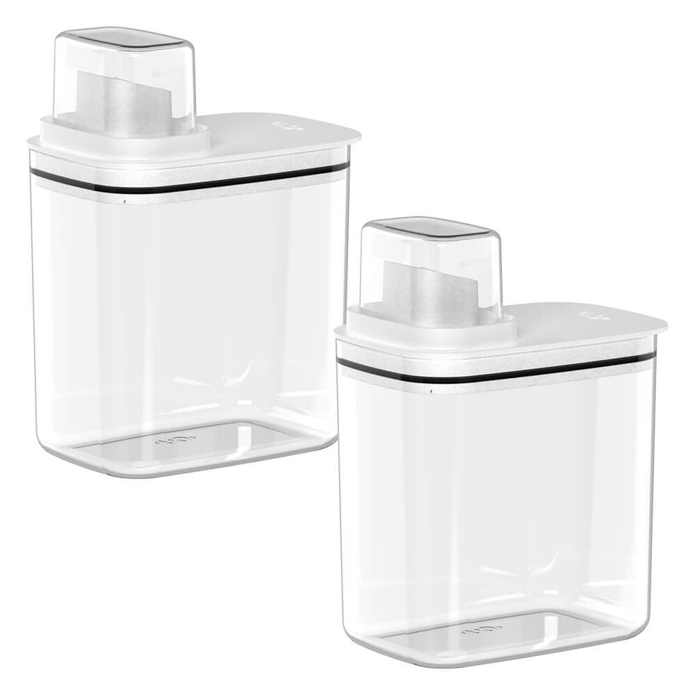 Conjunto de Dispensers Herméticos com Tampa Dosadora 1,5L